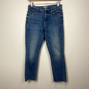 Mother Superior Jeans Mid Rise Dazzler Ankle Step Fray Size 27 (28X25) Relaxed